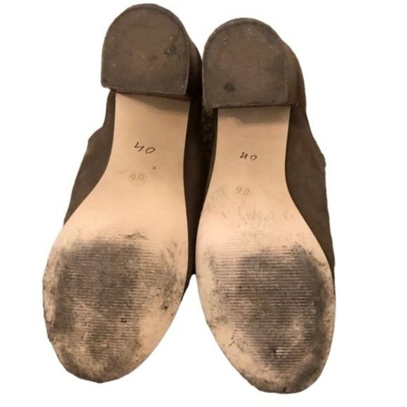 Steve Madden Brown Peep Toe Booties - Picture 5 of 8